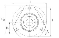 �S������Ԫ RALTR25, ��������˨�׵ķ��m���S������Ԫ��䓰��� ƫ���iȦ�� P���ܷ����o�ٝ����Y(ji��)��(g��u)